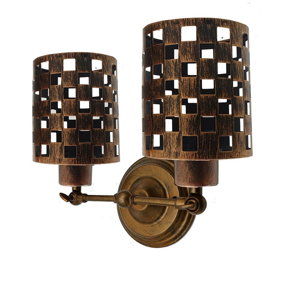 Modern Retro Brushed Copper Vintage Industrial Wall Mounted Lights Rustic Sconce Lamps Fixture~2279