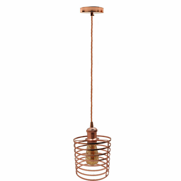 Pendant light Modern chandelier style ceiling lampshade metal rose gold~2130