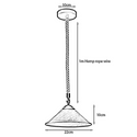 Brushed Silver Hemp Rope Pendant Lamp Shade Kit~2021