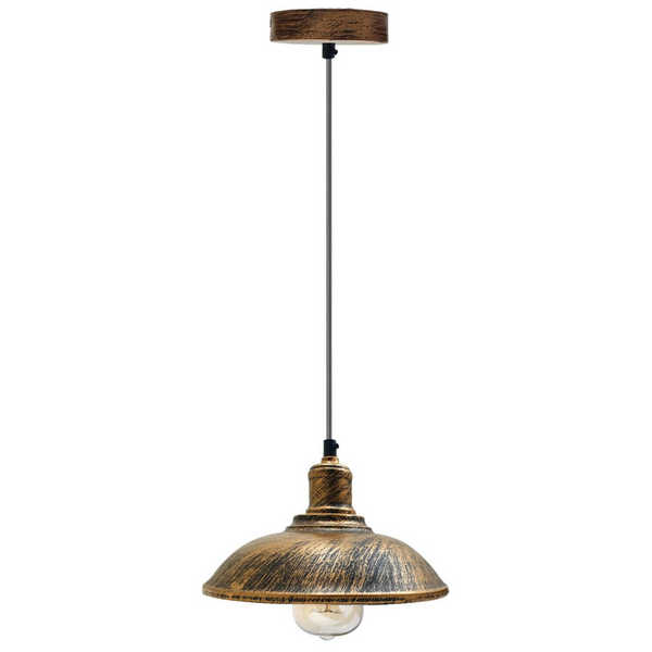Vintage Pendant Light Shade Metal Lamp Ceiling Lights Brushed Copper~1884