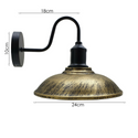 Brushed Brass Metal Wall Lights Industrial Style~1871