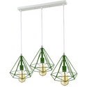 3 Head Green Ceiling Pendant Lights Lampshade~1804
