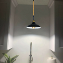 Bowl Shape Metal Ceiling Pendant Light Modern Hemp Hanging Retro Lamps~1654