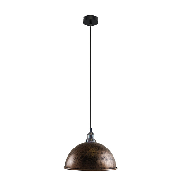 Retro Industrial Ceiling E27 Hanging Pendant Light Shade Brushed Copper~1600