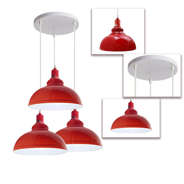 Industrial Retro Pendant Light Shade Suspended Ceiling Lights Style Metal Lamp~1505
