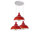 3 Ceiling lamp Pendant Cluster Light Modern Light Fitting Red/Black Lampshades~1356