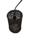 Modern Pendant Light Rattan Wicker Basket Ceiling Pendant Light Kit~1332