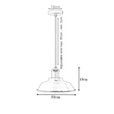 Vintage Modern Industrial Ceiling Lamp Shade Pendant Light Retro Loft Satin Nickel~1322