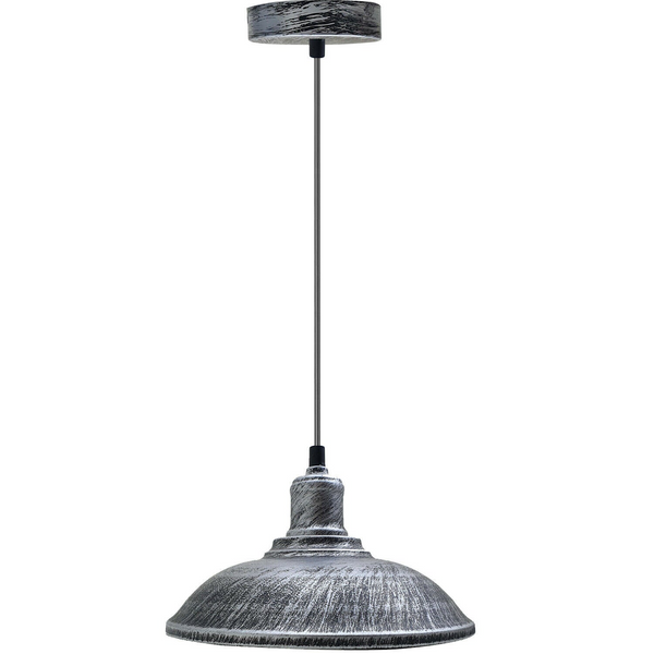 Vintage Pendant Light Shade Metal Lamp Ceiling Lights Brushed Metal Lampshade~1307