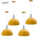 4 Pack Modern Vintage Industrial Retro Loft Metal Ceiling Lamp Shade Pendant Light~3573