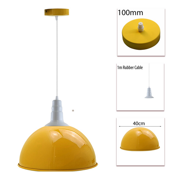 2 Pack Modern Vintage Industrial Retro Loft Metal Ceiling Lamp Shade Pendant Light~3575