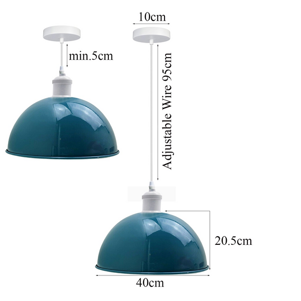 4 Pack Vintage Industrial Ceiling Pendant Light Retro Loft Style Metal Shade Lamp~3576