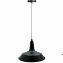 Industrial Vintage New Pendant Ceiling Light 260cm Bowl Shade Black E27Uk Holder~3727