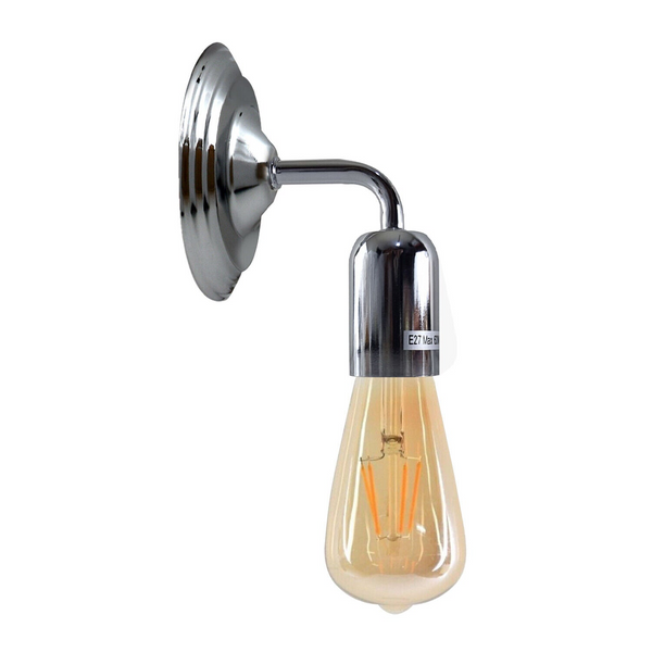 Industrial Vintage Retro Polished Sconce Chrome Wall Light Lamp~3788