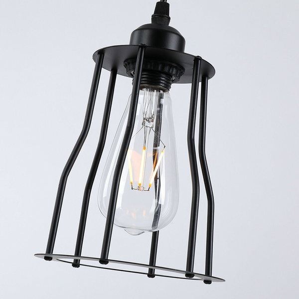 3-Lights Cage Pendant Light Hanging Lamp Ceiling Light Fixture~1381