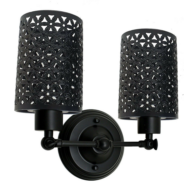 Modern Retro Black Vintage Industrial Wall Mounted Lights Rustic Wall Sconce Lamps Fixture~2283