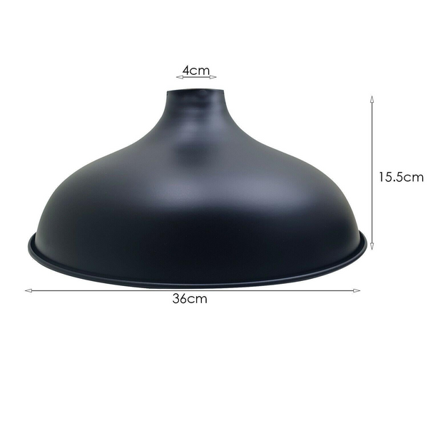 360mm Metal Lights Easy Fit Shade Ceiling Lampshade Industrial~1446