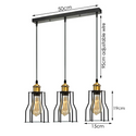 3-Lights Cage Pendant Lamps Ceiling Light Fixtures~1422