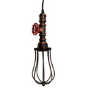 Industrial Pipe Balloon Cage Pendant Light Hanging Light Fixture~1378