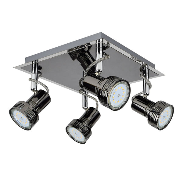 Depuley Led Industrial Track Lighting Fixtures Adjustable Ceiling Spotlight with Flexibly Rotatable Light Heads for Dining Room - Simply Light Fixtures
