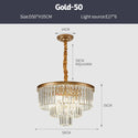 Modern Crystal Chandelier LED Lights Luxury Ring Lights Ceiling Lighting