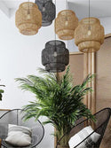 Modern Bamboo Art Chandelier Lantern Chandelier Light Fixtures