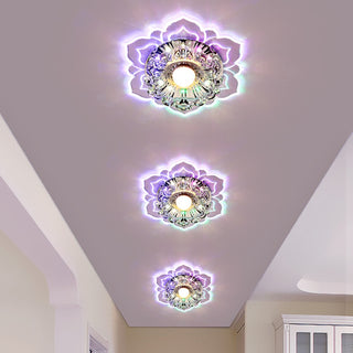 Modern LED Crystal Ceiling Lights Hallway Living Room Bedroom Chandelier Lamp Simple Porch Aisle Corridor Lighting - Simply Light Fixtures