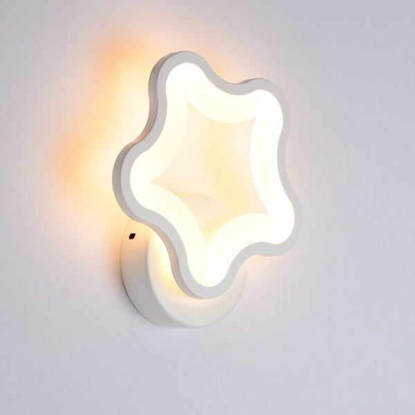 Butterfly Leaf Wall Light LED Aluminum Wall Light Rail Project Square LED Wall Lamp 220v Simply Light Fixtures star United States 10-18W|Warm White (2700-3500K)