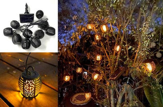 Flame Lantern String Lights (Solar/LED) Home Decor Amethyst Hermes 