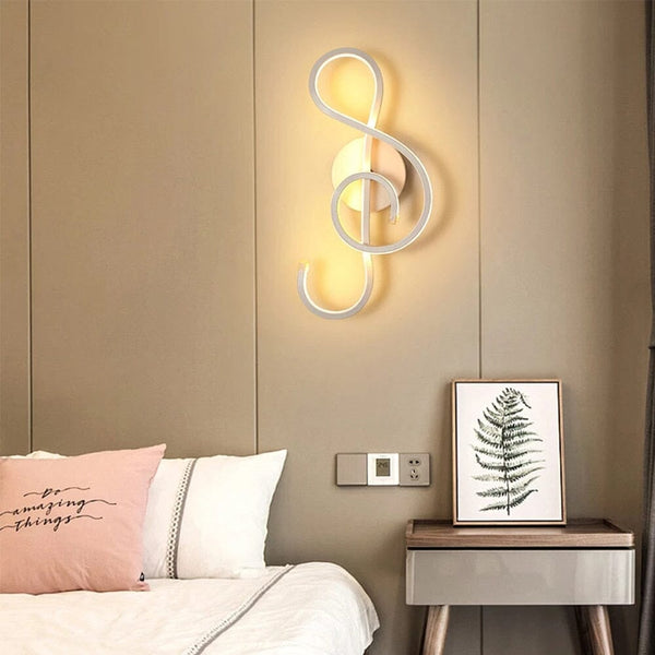 Modern Minimalist Wall Lamps Living Room Bedroom Bedside Luster AC90V-260V LED Indoor black white Lamp Aisle Lighting decoration Simply Light Fixtures 