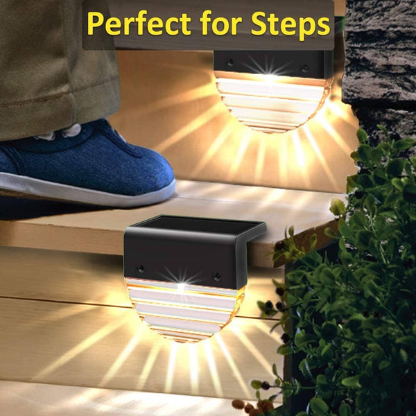Outdoor Solar Deck Lights for Patio, Stairs,Yard, Garden Pathway, Step and Fences, 10 Lumens, Warm White/Color Changing Lighting Simply Light Fixtures 