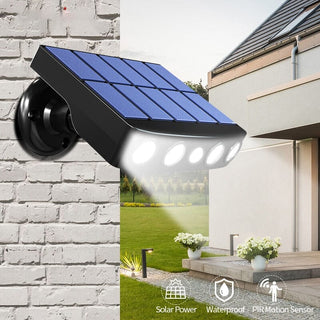 Powerful Solar Powered Led Wall Light Outdoor Motion Sensor Waterproof IP65 Lighting for Garden Path Garage Yard Street Lamps Simply Light Fixtures 
