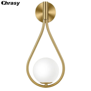 Wall Lamp LED Bed Interior Light External Sconce Metal Glass Fixture Decorations Bedroom Lighting Living Room For Home Restaurant Simply Light Fixtures 1 pieces 1 United States Cool White(5500-7000K)